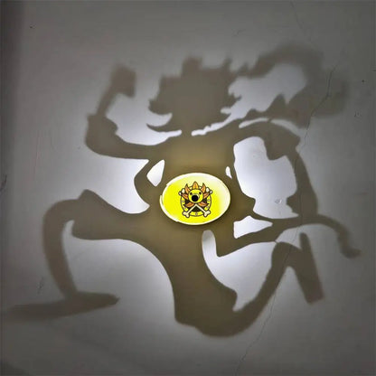 2026 One Piece Roronoa Zoro Lamp Toy Luffy Goku Wall Lamp Shadow Light Projector Lamp Creative Anime Peripherals Collection Gift